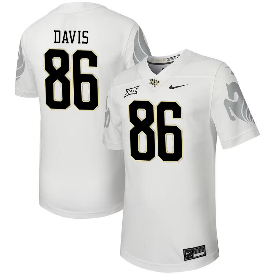 Men #86 Jordan Davis UCF Knights Big 12 Conference College Football Jerseys Stitched-Black